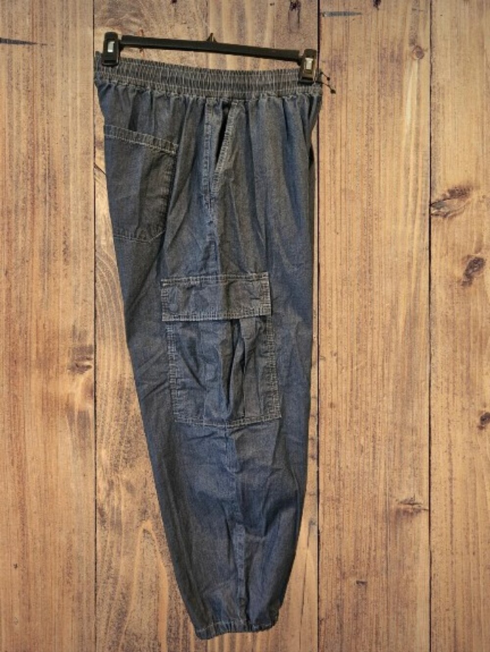 Anthropologie Pilcro Denim Bungee Parachute Cargo Pants Wide Leg Women's M - Picture 3 of 8